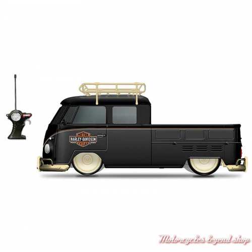 Pick up Volkswagen Type 2 télécommandé Harley-Davidson 1/16, noir, 82042