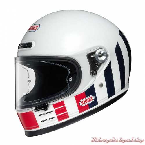Casque The Glamster Resurrection TC-10 intégral, blanc, bleu, rouge, Shoei