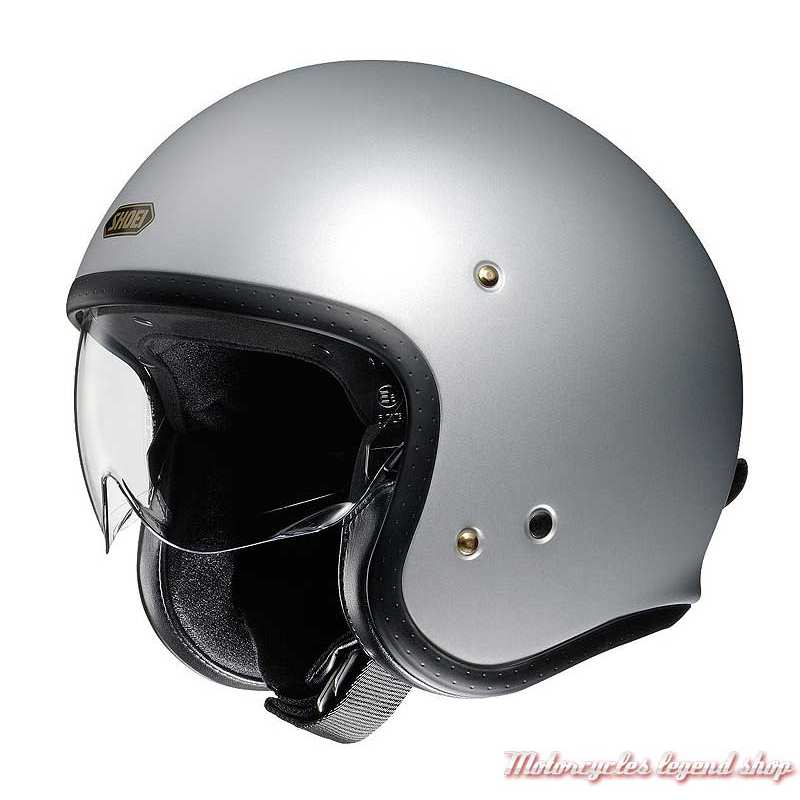 Casque J.O gris argent mat Shoei mixte, vintage