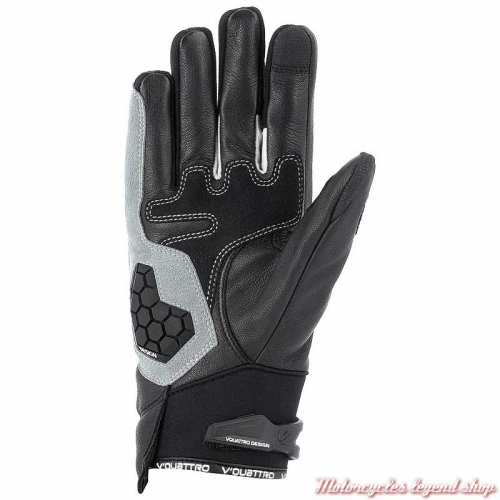 Gants SP 18 V&#039;Quattro, noir, cuir et tissu, paume