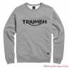 Sweatshirt Blackawton grey homme Triumph, col rond, gris clair, coton, MSWS20000