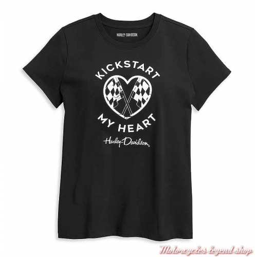 Tee-shirt Kickstart My Heart Harley-Davidson femme