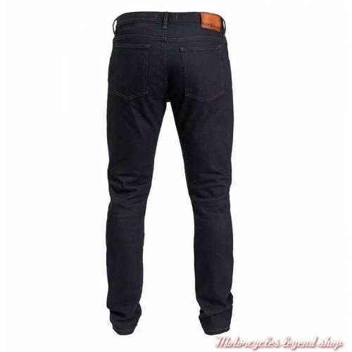 Jeans Rokker Triumph homme slim, bleu indigo, denim Armalith, dos, MDJS20200