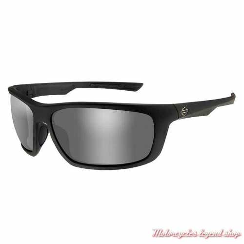 Lunettes solaire Gears Harley-Davidson, noir mat, verres gris silver, HAGRS02