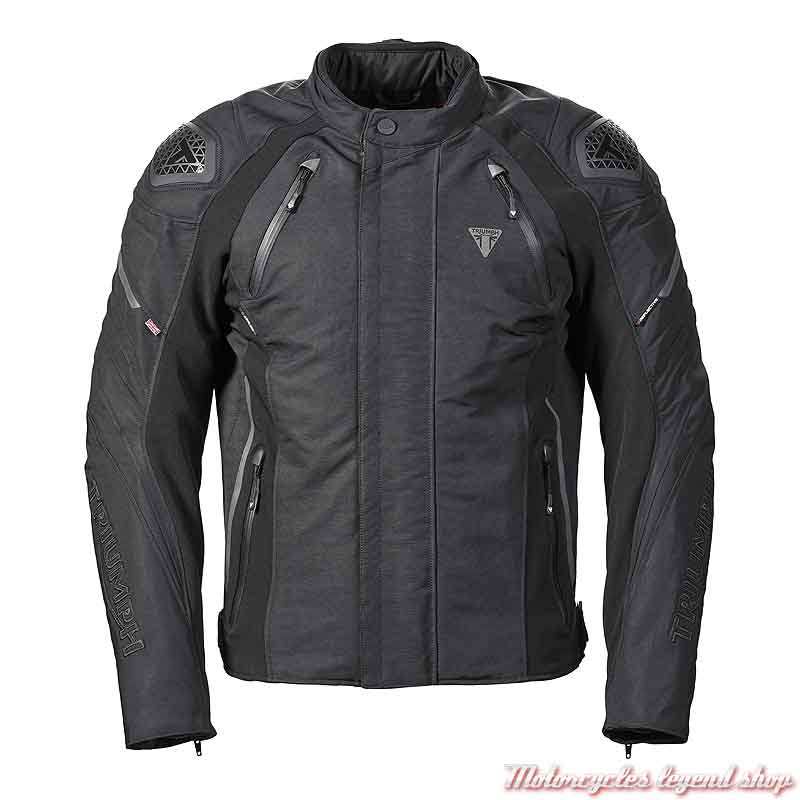 Blouson textile Tritech Triple Triumph homme, noir, respirant, MTPS20532