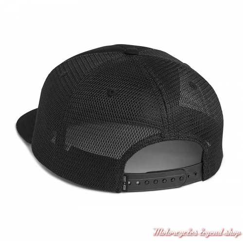 Casquette Trucker One U.S.A Harley-Davidson, noir, coton et polyester, dos, 97686-21VM