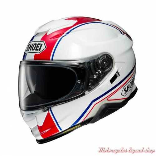 Casque intégral GT-Air 2 Panorama Shoei, blanc, bleu, rouge