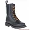 Chaussure Beason Harley-Davidson femme, lacets, zip, cuir noir, D84654
