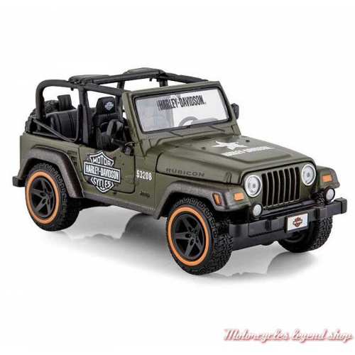 Miniature Jeep Wrangler Rubicon Harley-Davidson, kaki 1/27, 32160-32190