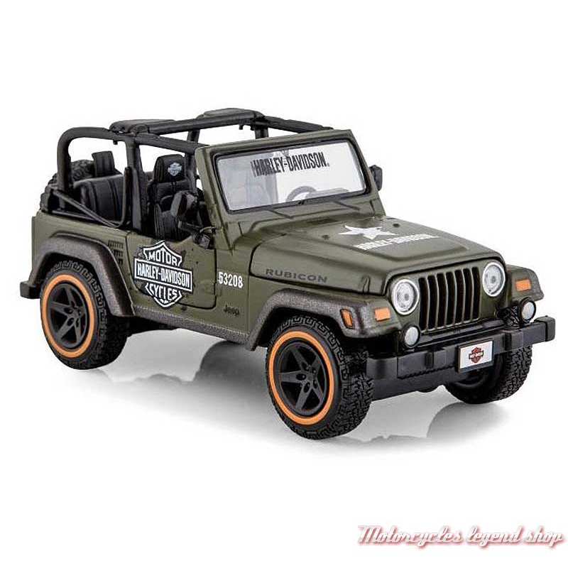 Miniature Jeep Wrangler Rubicon Harley-Davidson, kaki 1/27, 32160-32190