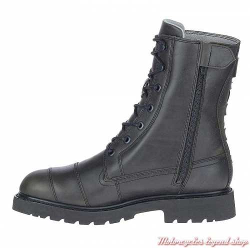 Chaussure Brosner à lacets Harley-Davidson homme, rangers cuir noir, waterproof, homologuées, D97170-2 