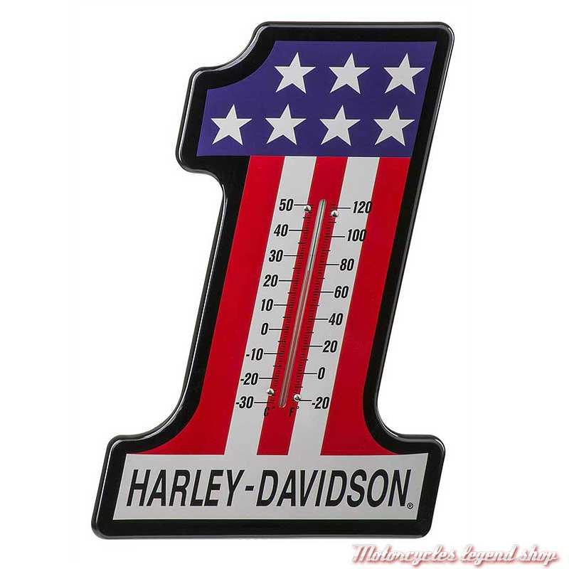 Thermomètre 1 RWB Racing Harley-Davidson, métal, 37 x 25.5 cm, HDL-10024