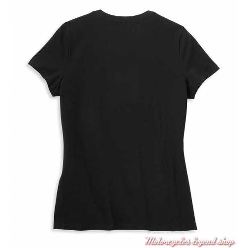 T-shirt Radiation Graphic Harley-Davidson femme, noir, manches courtes, coton, vintage, dos, 96105-22VW