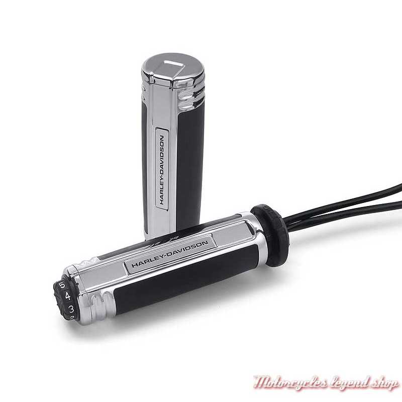 Poignées chauffantes Empire Harley-Davidson, chrome, 56100436