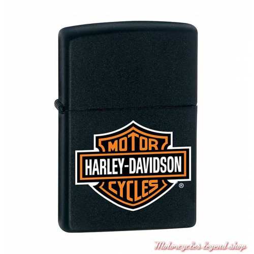 Zippo essence Harley-Davidson Bar & Shield, métal noir, 60001253