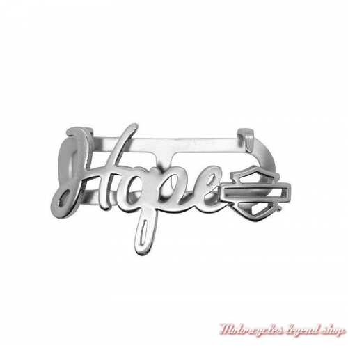 Plaque Hope script Silver Rally Harley-Davidson HSP0108