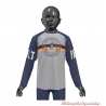 Tee-shirt Harley-Davidson enfant, gris, bleu, manches longues raglan, coton, 1083127, 1093127