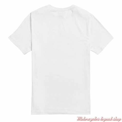 Tee-shirt Helston blanc homme Triumph, manches courtes, coton, dos, MTSS21005