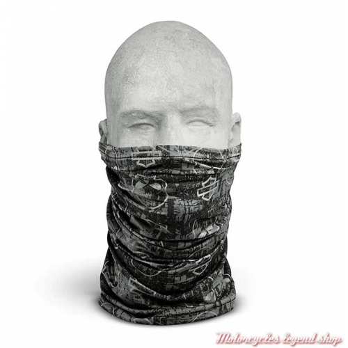 Tube Willie G Skull Coolcore Harley-Davidson, noir, gris, polyester, mesh, présenté, 98190-18V
