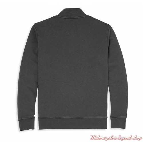 Sweatshirt Graphic Harley-Davidson homme, col 1/4, noir, coton, brodé, dos, 96147-22VM