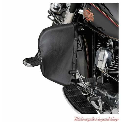 Protections de jambes Saddlemen, pour Touring H-D, toile Saddlehyde lavable noire, visuel, 0506-0765