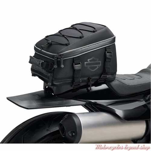 Bagage Tail Bag pour pouf Sportster S Harley-Davidson, noir, extensible, visuel, 93300128