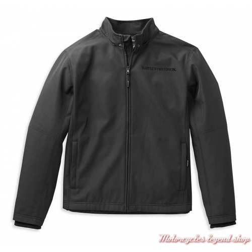 Blouson polaire Willie G. Harley-Davidson homme, capuche amovible, noir, polyester, sans capuche, 98404-22VM