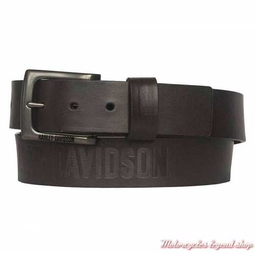 Ceinture cuir Vintage Race marron Harley-Davidson homme