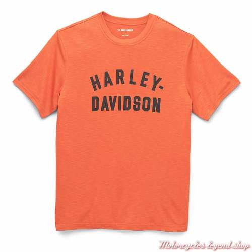 T-shirt Premium Staple orange Harley-Davidson homme