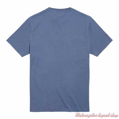 Tee-shirt Burnham Powder blue homme Triumph, manches courtes, coton, dos, MTSS22002