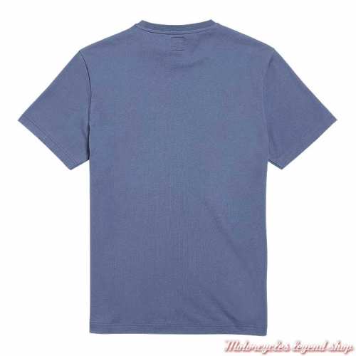 Tee-shirt Helston Powder blue homme Triumph, manches courtes, coton, dos, MTSS22010