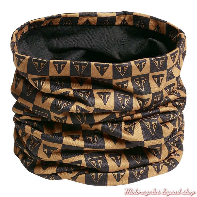 Tour de cou Snood Prix Triumph, damier noir et gold, polyester, MTUS22312