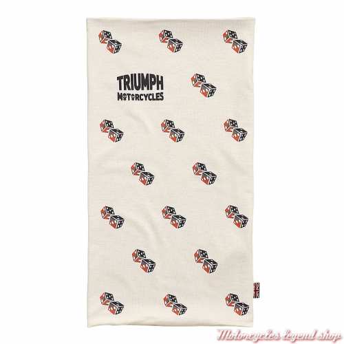 Tour de cou Lucky Dice Triumph, dés à jouer, écru, polyester, à plat, MTUS22317