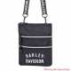 Sac pochette à bandoulière noir & blanc Harley-Davidson