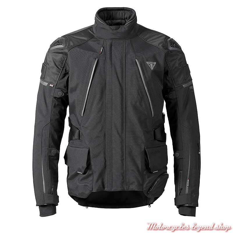 Blouson textile Gore-Tex Alder Triumph homme, noir, airflow, MTPS21301