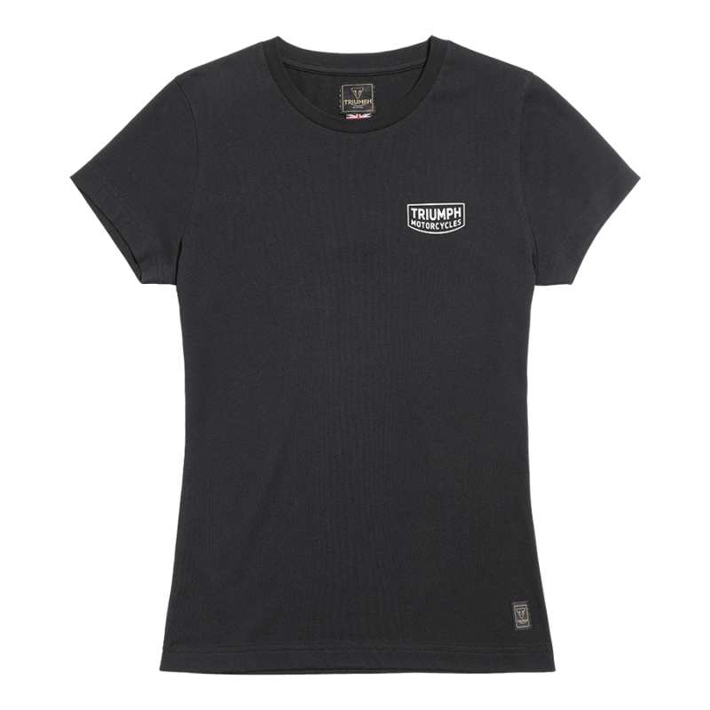 Tee-shirt Bitten Black femme Triumph, manches courtes, coton, MTSS22026