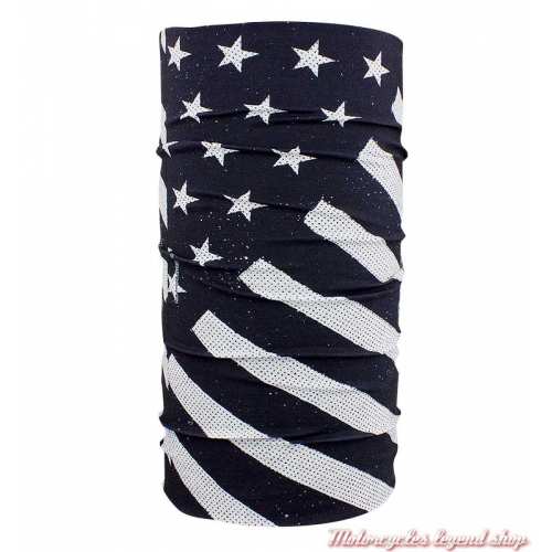 Tube Motley Flag Zan HeadGear, polyester, noir, blanc, 25020121