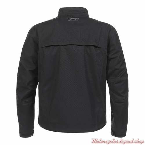 Blouson textile Warrior Adventure Triumph homme Tritech, noir, dos, MTPS22306