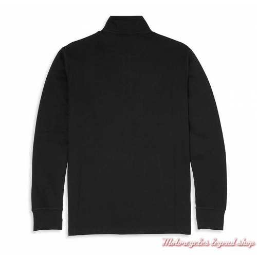 Sweatshirt Racer Harley-Davidson homme, col zippé, noir, coton, dos, 96001-22VM