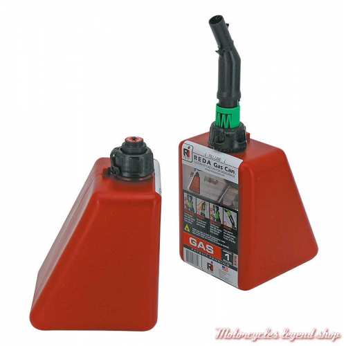 Jerrican essence, étanche, bec verseur, 4 litres env.