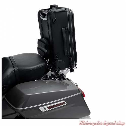 Sac à roulette Fly and Ride Onyx Harley-Davidson, noir, pour sissy bar, format cabine, visuel, 93300158