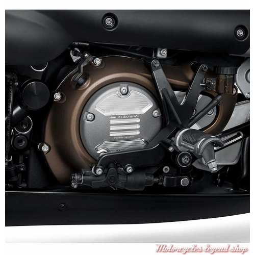Trappe d&#039;embrayage Adversary Harley-Davidson, aluminium graphite, pour modèles Revolution Max, visuel, 14101390 