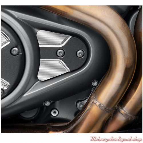Medaillon d&#039;allumage Adversary Harley-Davidson, aluminium graphite, pour modèles Revolution Max, visuel, 14101394