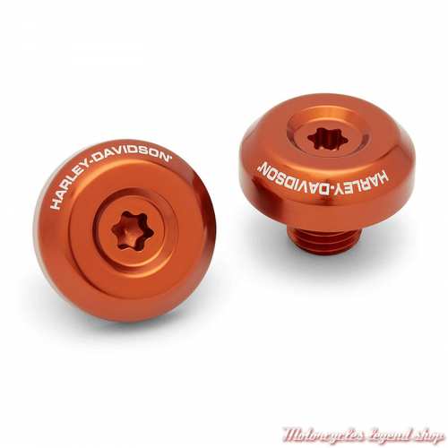 Embout de guidon Orange Adversary Harley-Davidson