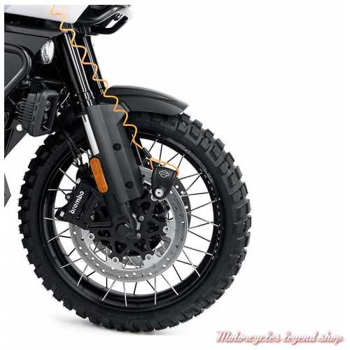 Bloque-disque avec alarme Harley-Davidson, cable orange, visuel, 92800012