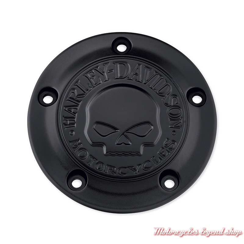 Cache carter d'allumage Skull Willie G. Harley-Davidson, noir, Twin Cam, 25600087 