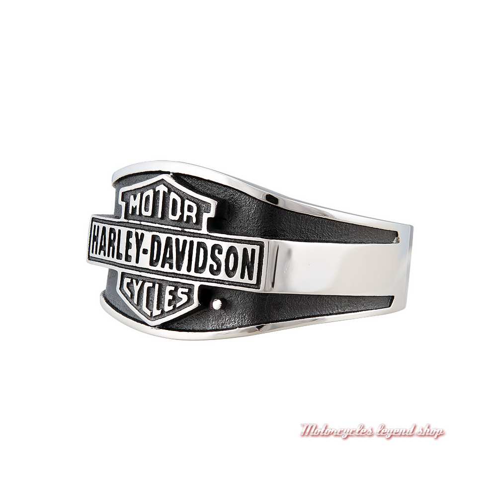 Bague acier Bar & Shield Vintage Harley-Davidson homme