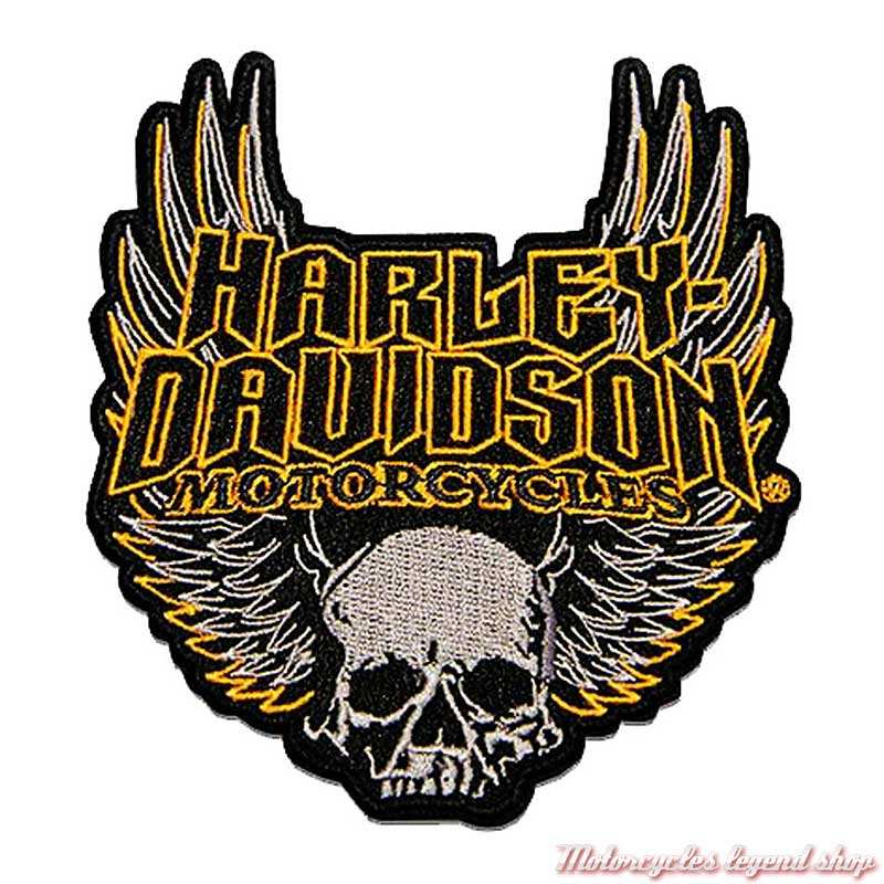 Patch Gothic Wings, brodé, Harley-Davidson à coudre, 11.5 x 10 cm, 8012854