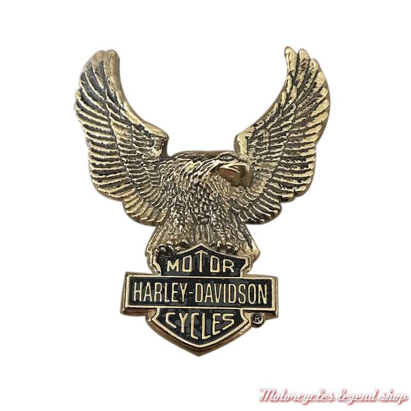 Medaillon adhésif Eagle Harley-Davidson, doré, , sissy bar, cache batterie, 91811-85