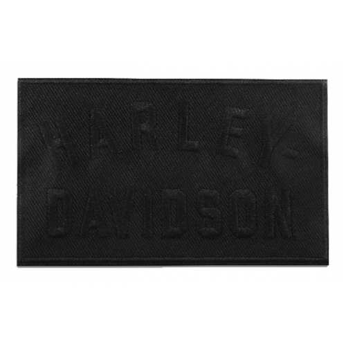 Patch Minimal Black Harley-Davidson, ton sur ton, à coudre, 10 x 6 cm, 8013219